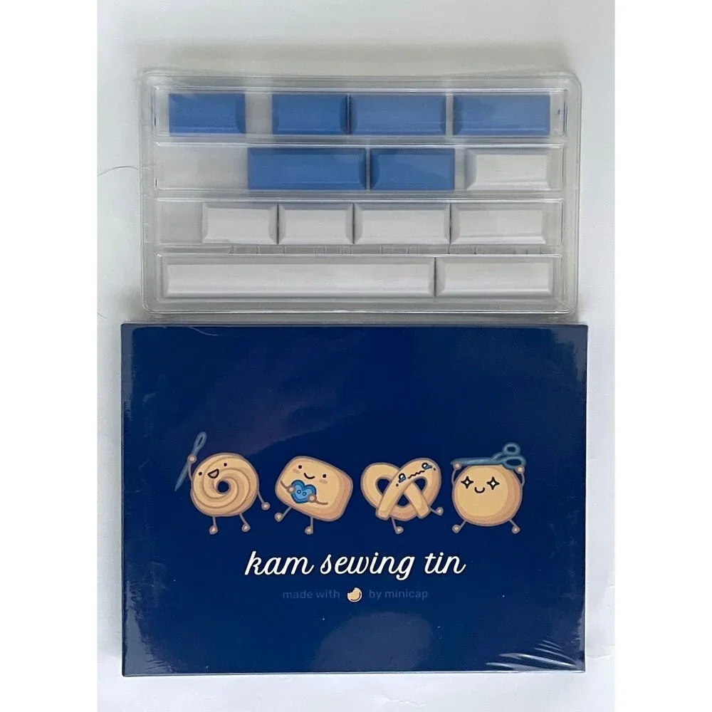 NEW KAM Sewing Tin Cookie Button 40s MODS V1 Keycap Set Keyset Cherry MX
